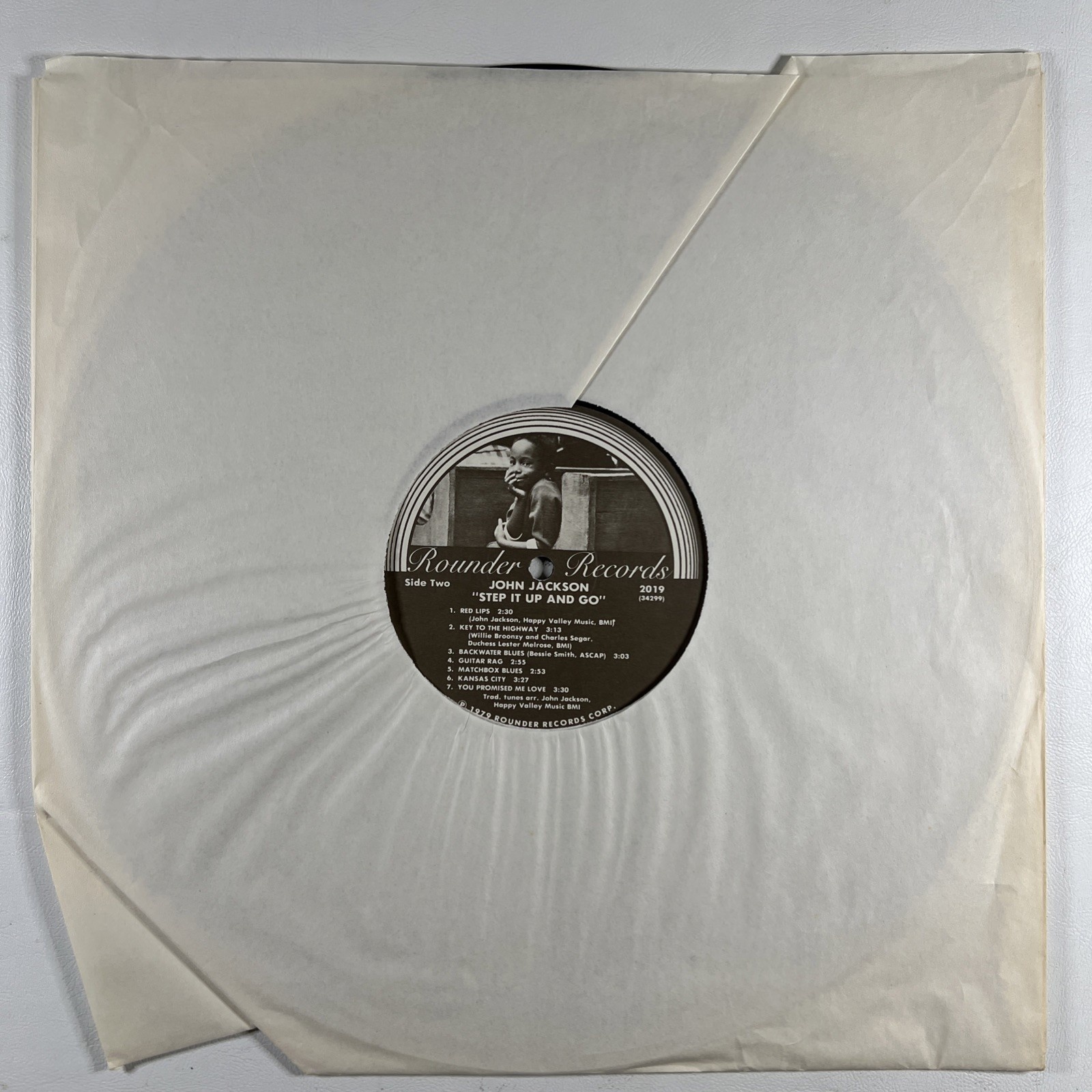 John Jackson - Step It Up And Go LP Rounder Records 2019 EX 1979 Blues - Image 3