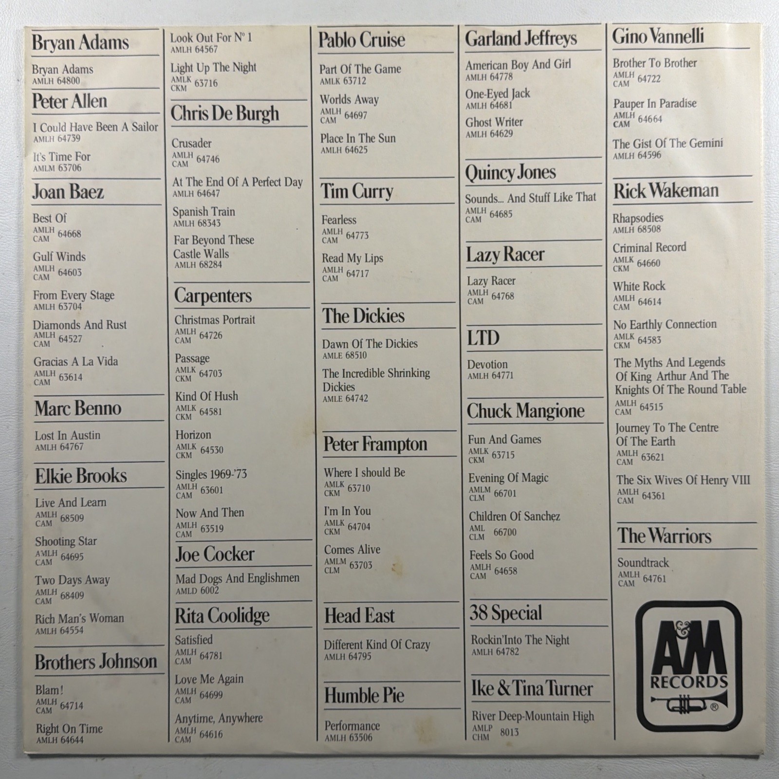 Nine Below Zero - Live At The Marquee LP A&M Records AMLE 68515 EX Holland 1980 - Image 3