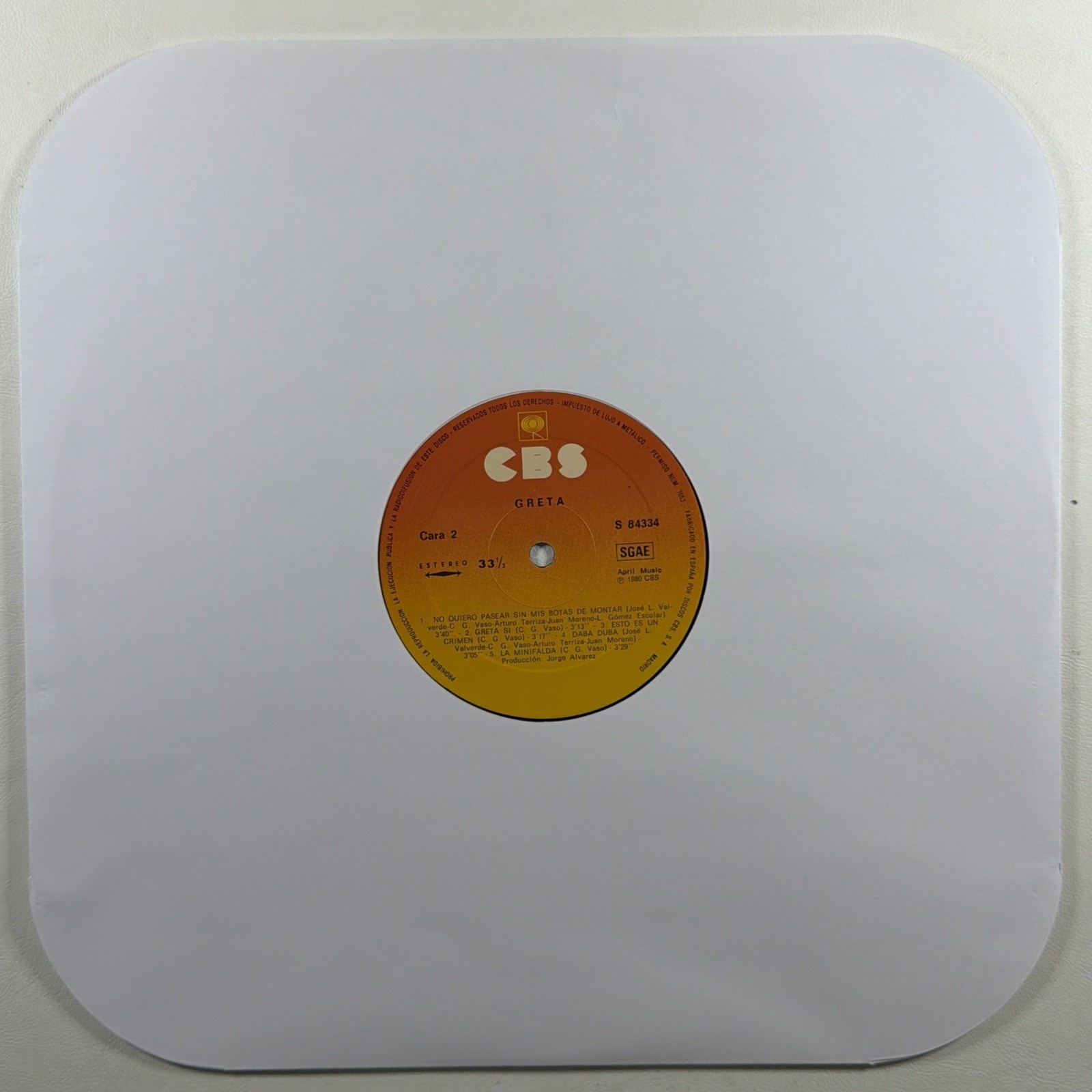 Greta - Self Titled LP CBS Records S 84334 NM 1980 Spain Gatefold Rock New Wave - Image 5