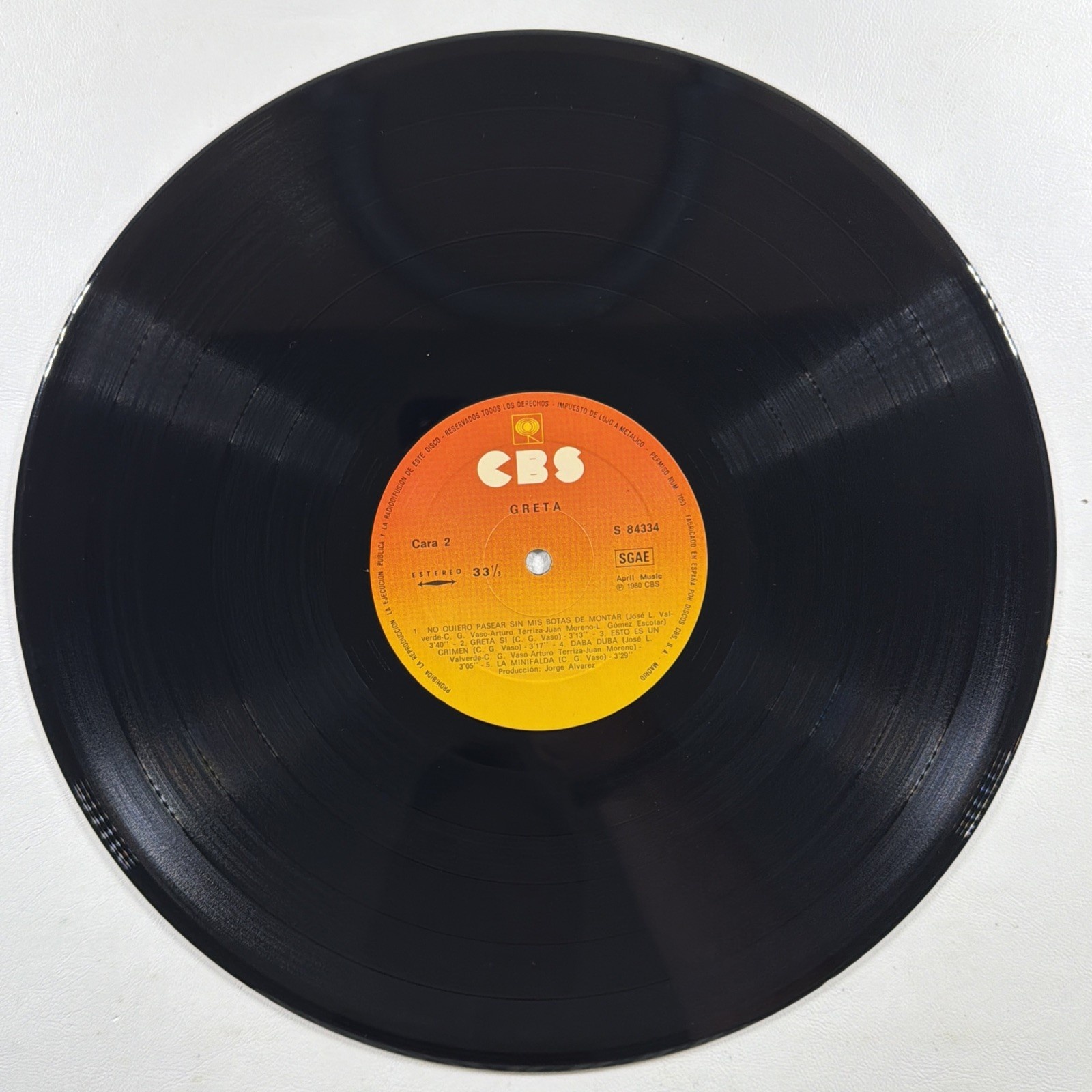 Greta - Self Titled LP CBS Records S 84334 NM 1980 Spain Gatefold Rock New Wave - Image 6