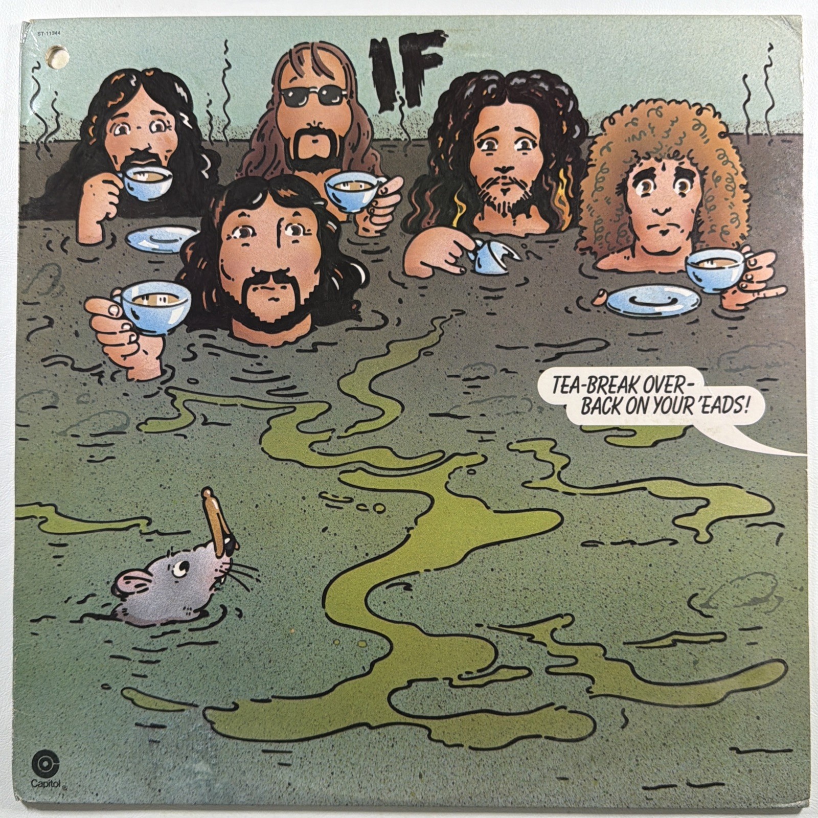 IF - Tea-Break Over-Back On Your 'Eads LP Capitol ST-11344 NM Jazz Rock 1974