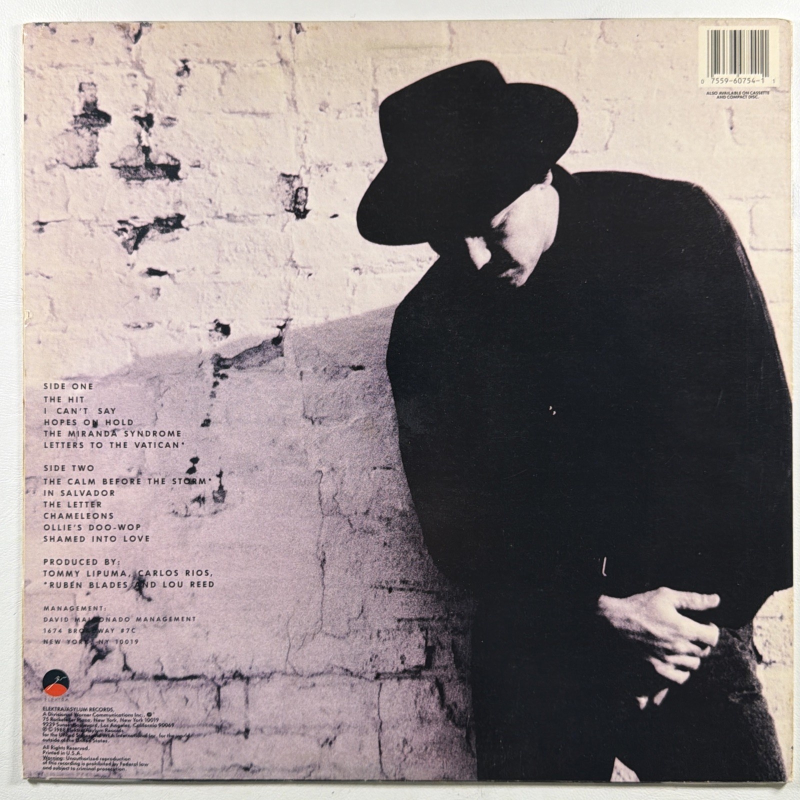 Rubén Blades - Nothing But The Truth LP Elektra 9 60754-1 NM 1988 Latin Rock - Image 2