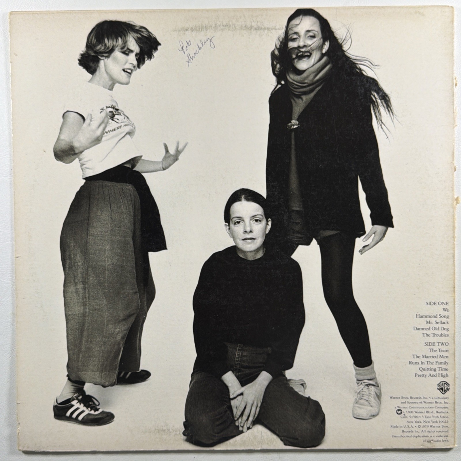 The Roches - Self Titled LP Warner Bros. BSK 3298 EX 1979 We Hammond Song - Image 2
