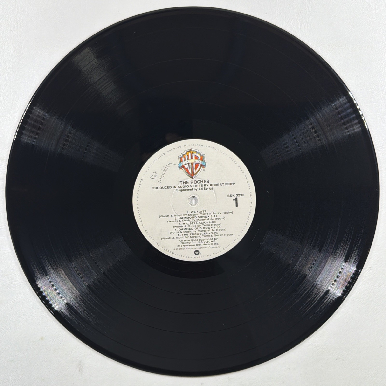 The Roches - Self Titled LP Warner Bros. BSK 3298 EX 1979 We Hammond Song - Image 7