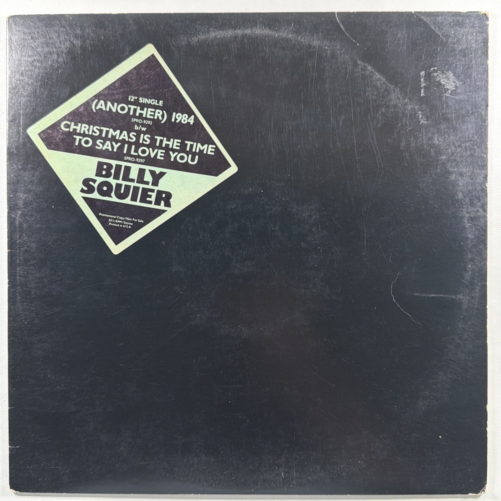 Billy Squier Another 1984/Christmas Its The Time To 12” Single Capitol VG Promo