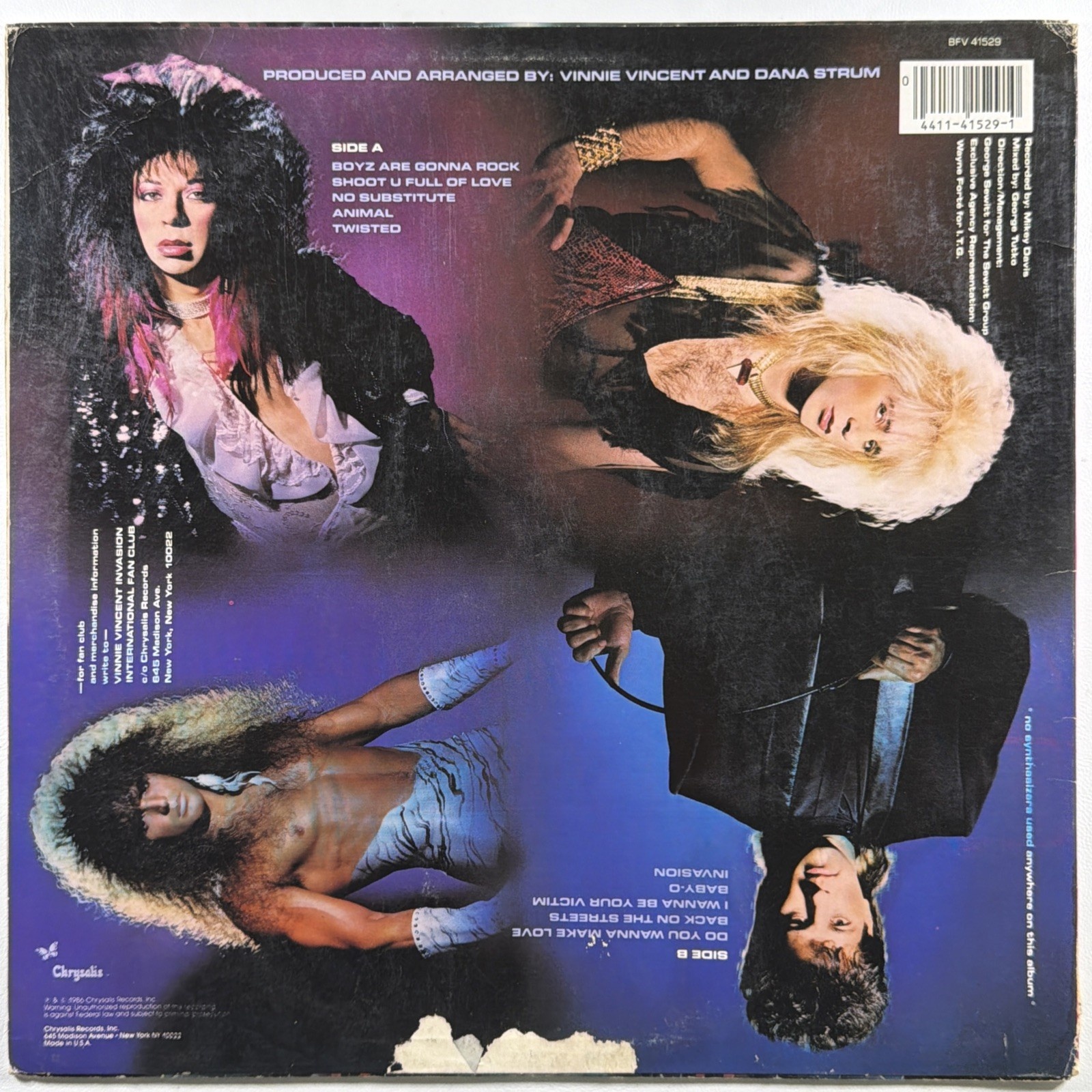 Vinnie Vincent - Invasion LP Chrysalis BFV 41529 EX Hard Rock Glam - Image 2