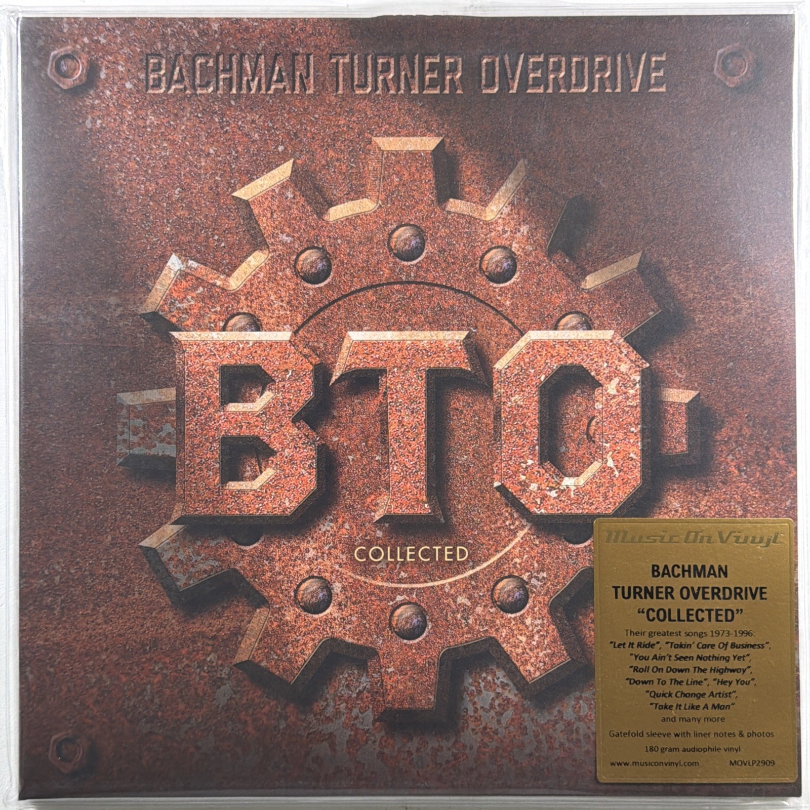 Bachman Turner Overdrive - Collected 2LP MOVLP2909 Sealed 180g UK Gate Inserts