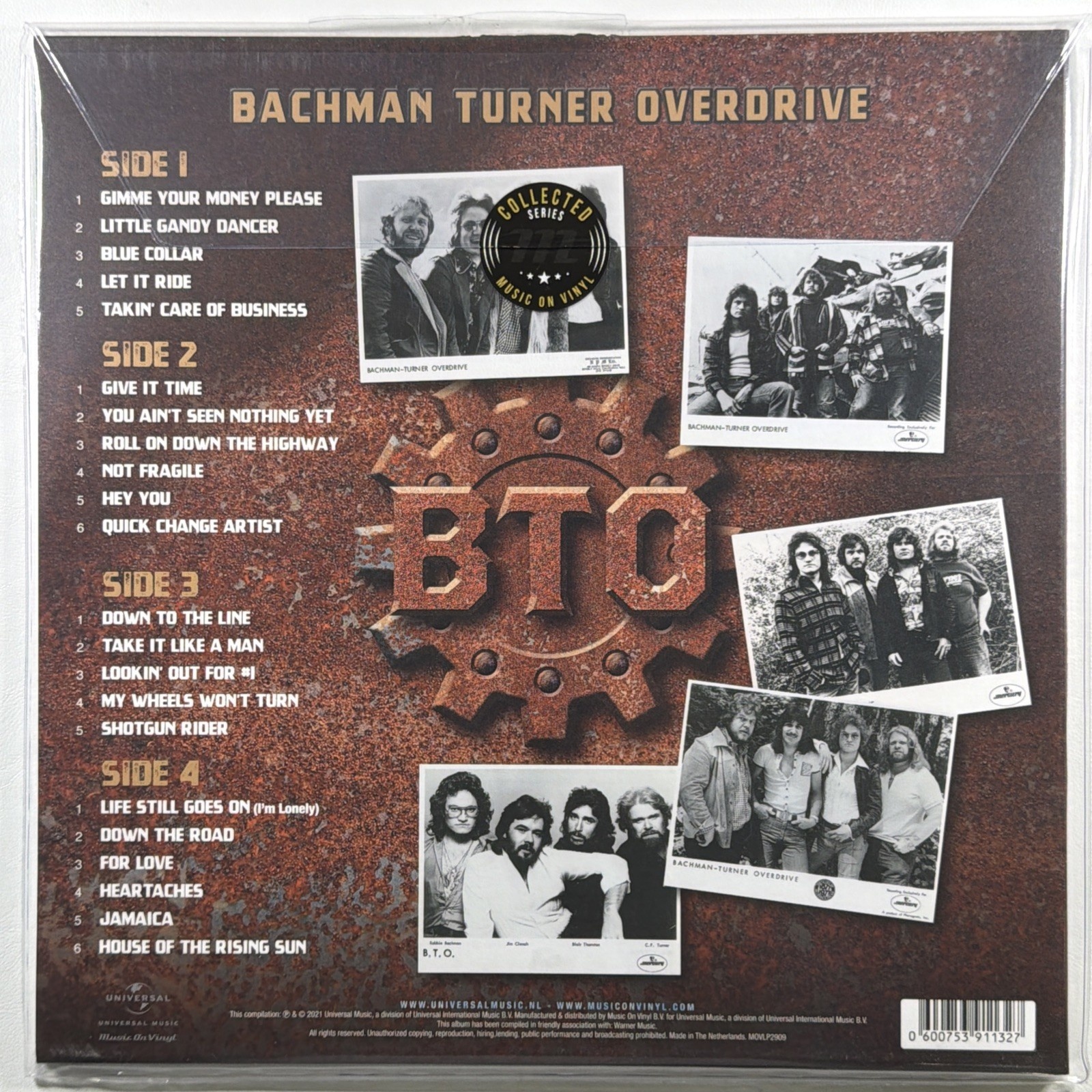Bachman Turner Overdrive - Collected 2LP MOVLP2909 Sealed 180g UK Gate Inserts - Image 3
