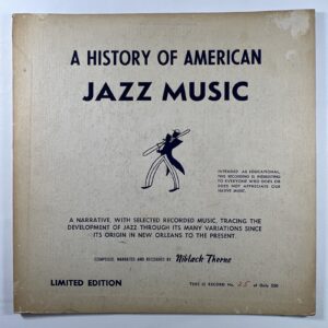 Niblack Thorne - A History of American Jazz Music RARE 25/500 LP Red Vinyl 1954