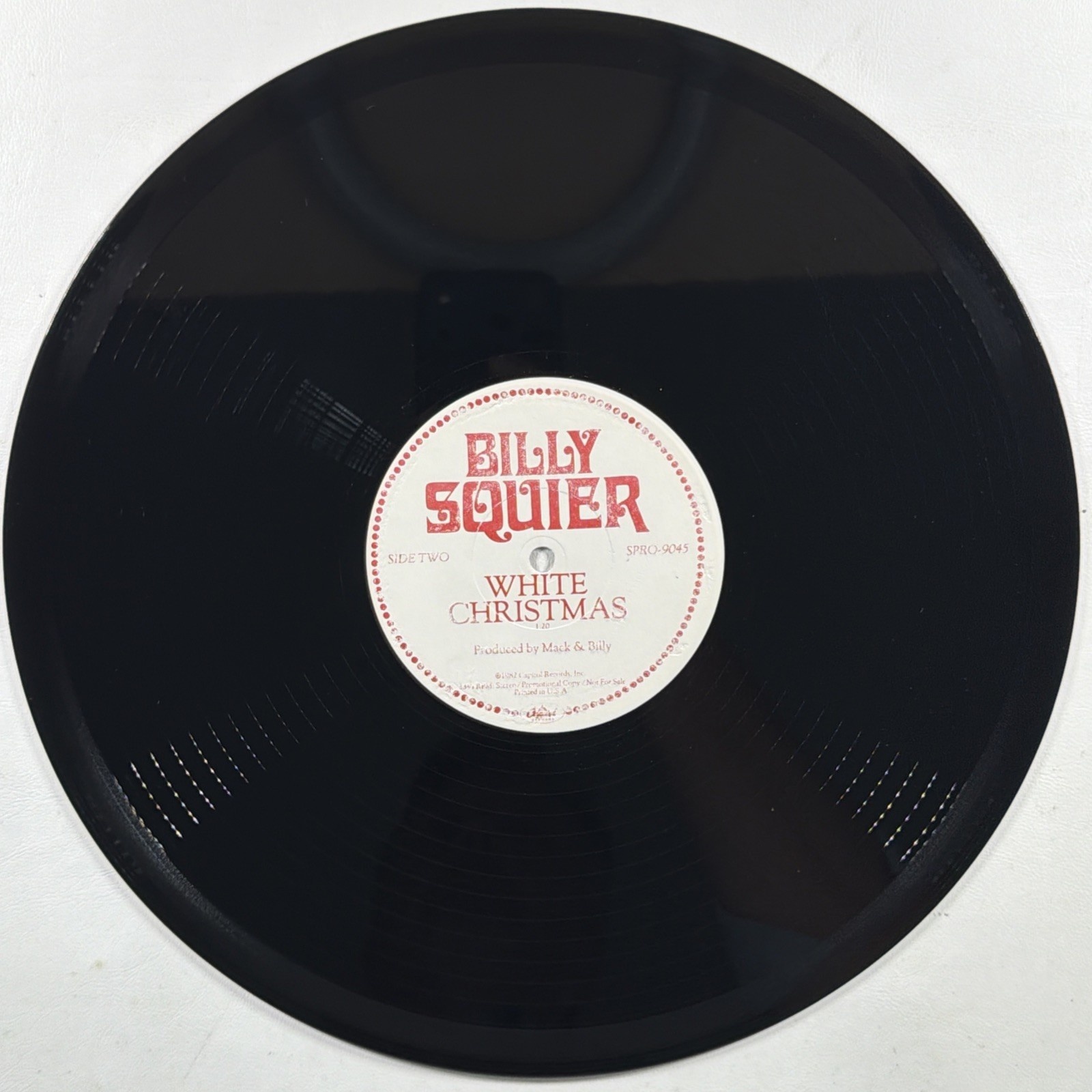 Billy Squier Another 1984/Christmas Its The Time To 12” Single Capitol VG Promo - Image 5