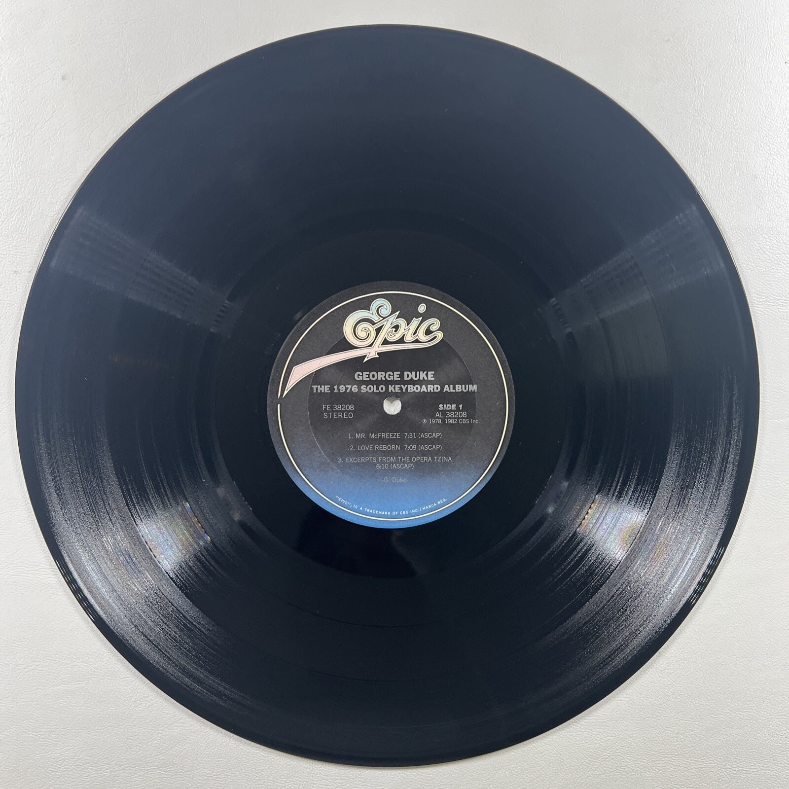 George Duke - The 1976 Solo Keyboard Album LP Epic FE 38208 EX Promo 1982 - Image 5