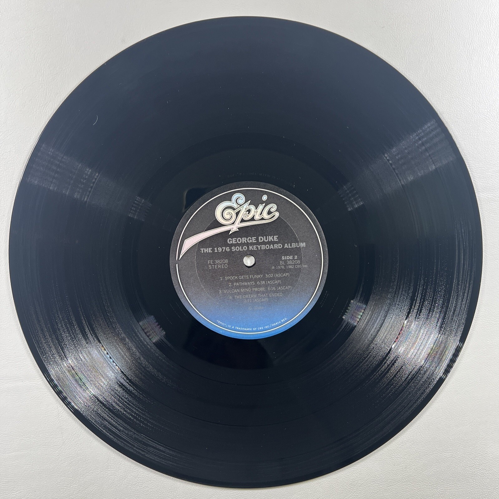 George Duke - The 1976 Solo Keyboard Album LP Epic FE 38208 EX Promo 1982 - Image 6