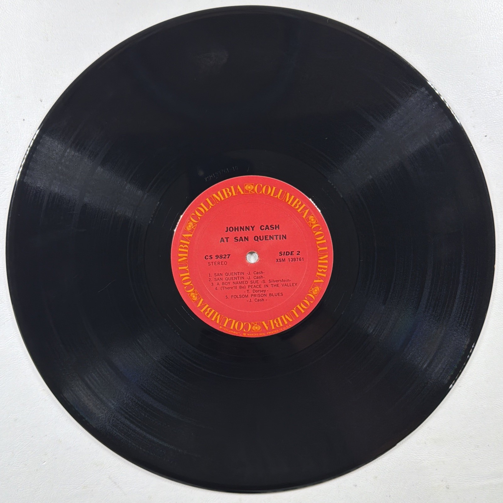 Johnny Cash At San Quentin LP Columbia CS 9827 VG+ Shrinkwrap A Boy Named Sue - Image 5