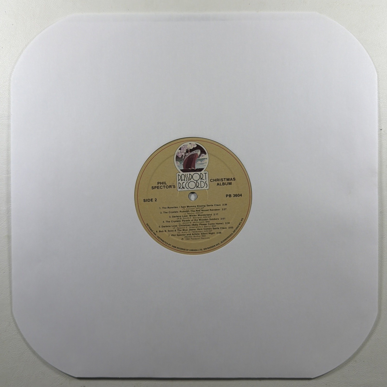 Phil Spector's Christmas Album LP Passport PB 3604 VG+ 1984 Darlene Love Canada - Image 3