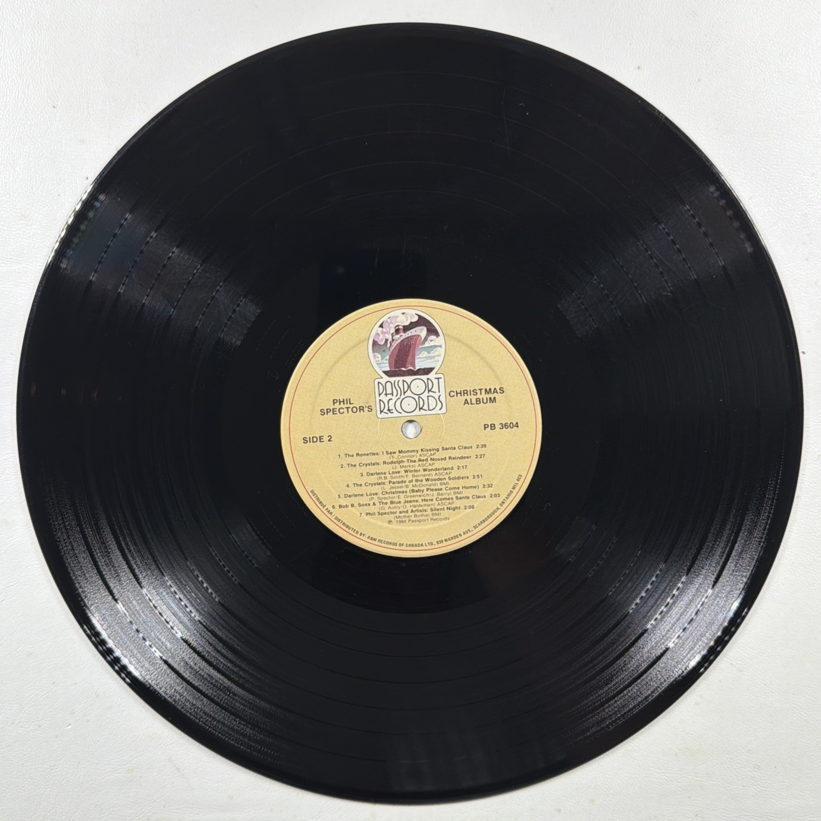 Phil Spector's Christmas Album LP Passport PB 3604 VG+ 1984 Darlene Love Canada - Image 4