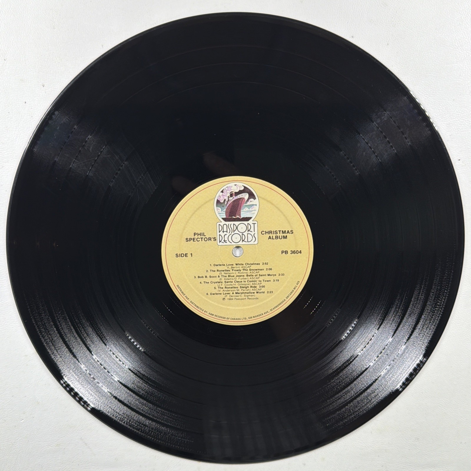 Phil Spector's Christmas Album LP Passport PB 3604 VG+ 1984 Darlene Love Canada - Image 5