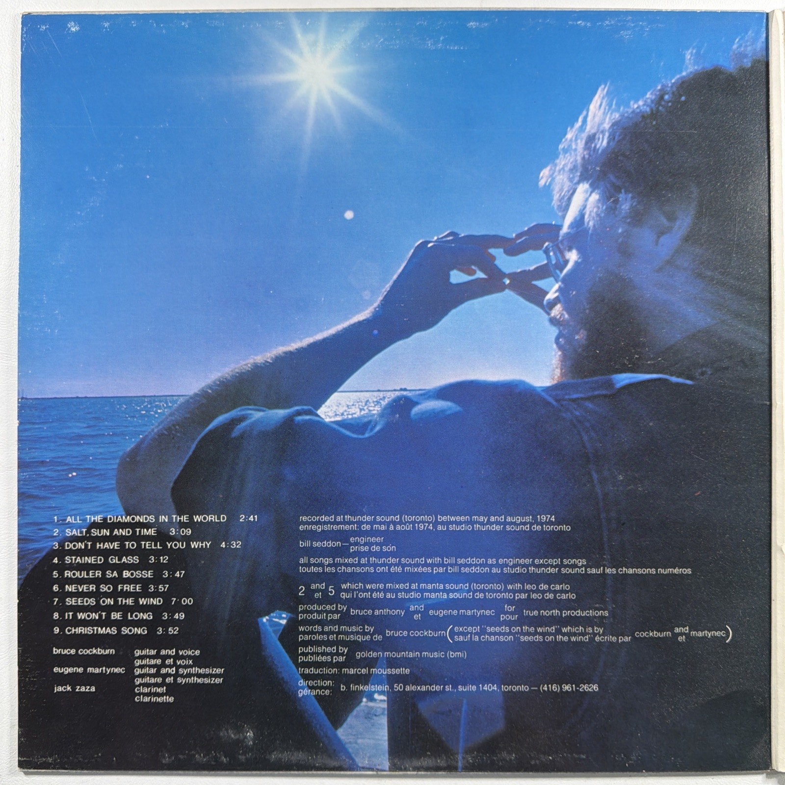 Bruce Cockburn – Salt, Sun And Time LP True North TN 16 Canada VG+ Gatefold 1974 - Image 3