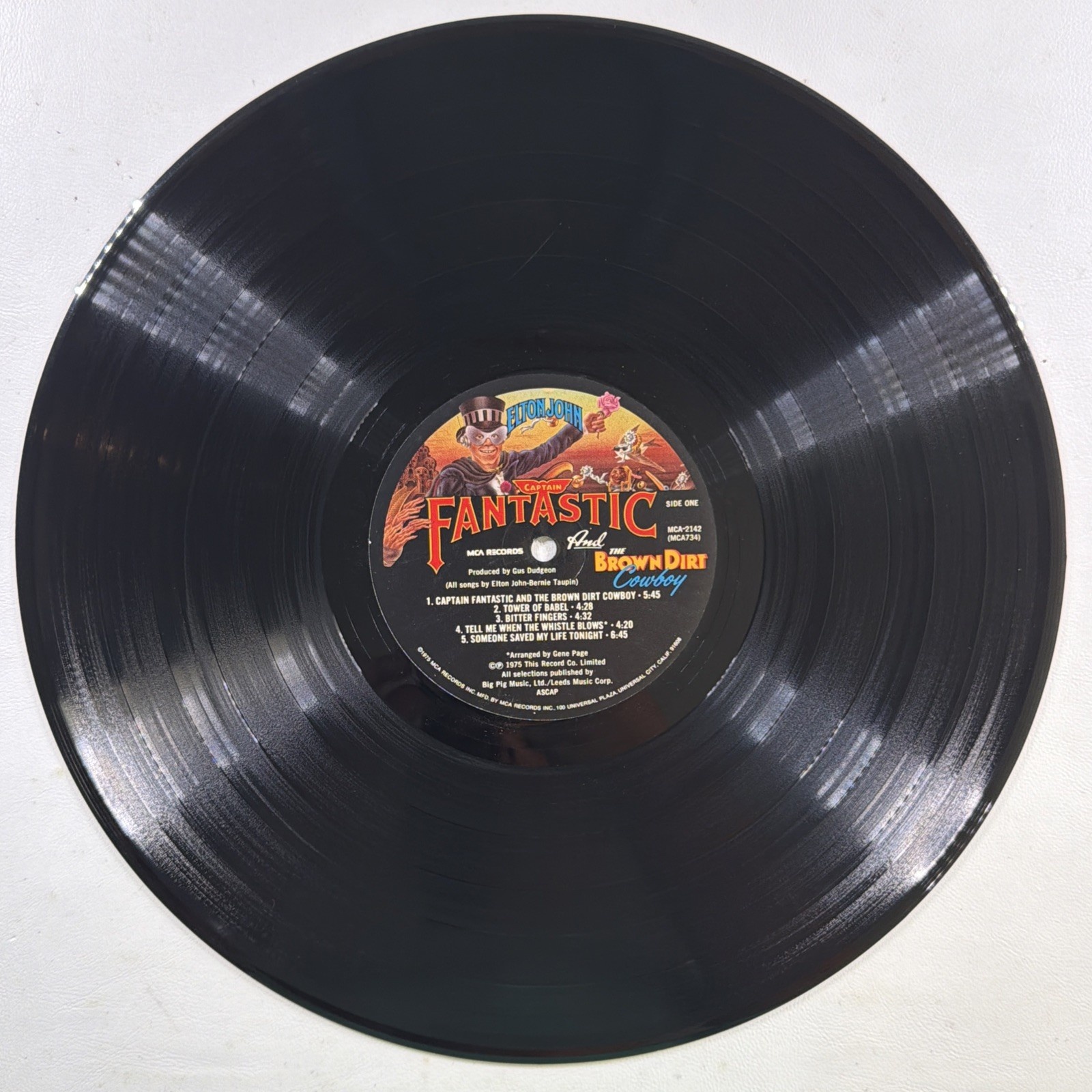 Elton John - Captain Fantastic And The Brown Dirt Cowboy LP MCA-37066 VG+ 1975 - Image 5