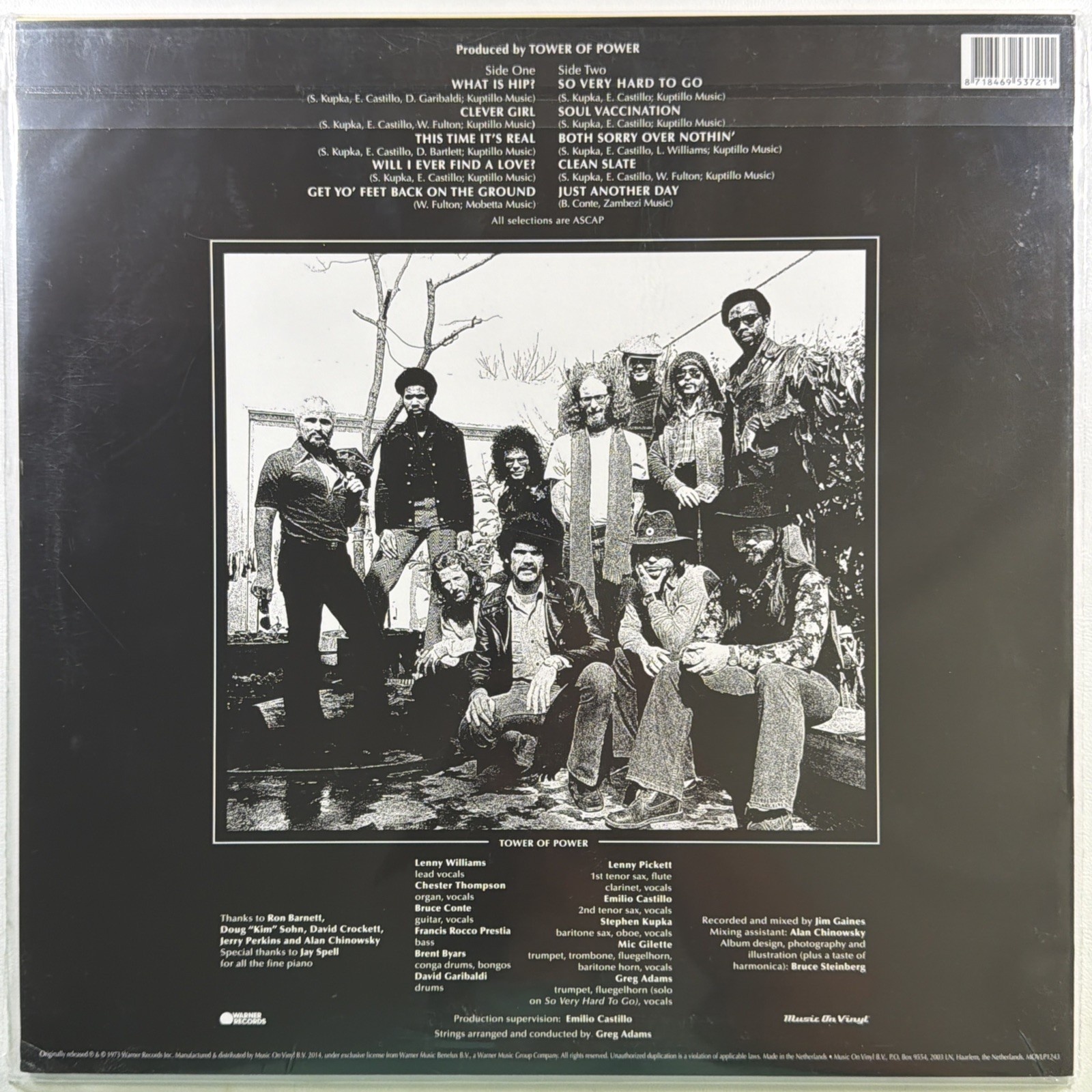 Tower of Power - Tower of Power LP Music On Vinyl MOVLP1243 Sealed 2014 UK 180g - Image 2
