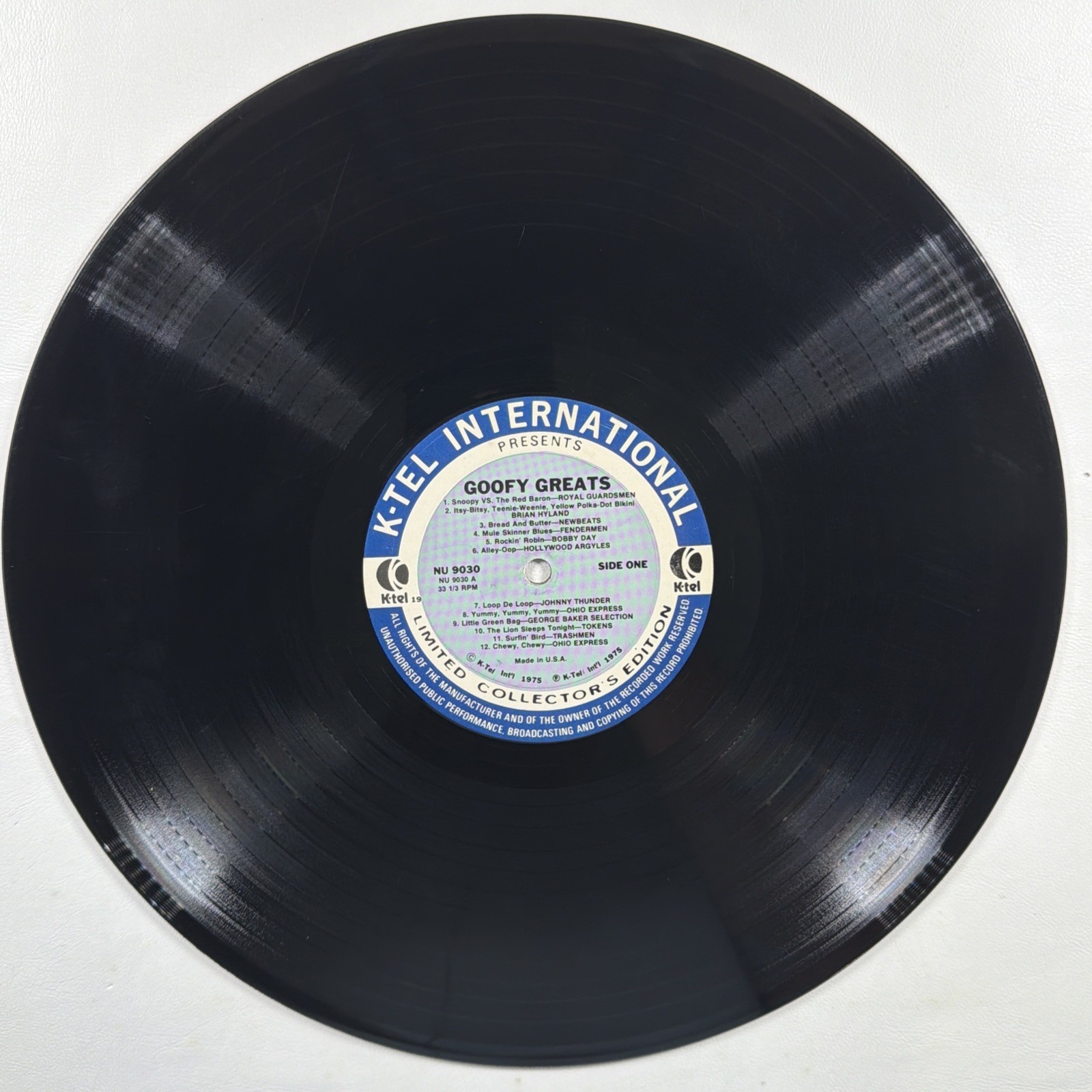 K-Tel Goofy Greats LP 12" Black Vinyl Stereo 1975 Collector's Ed NU 9030 VG+ - Image 5
