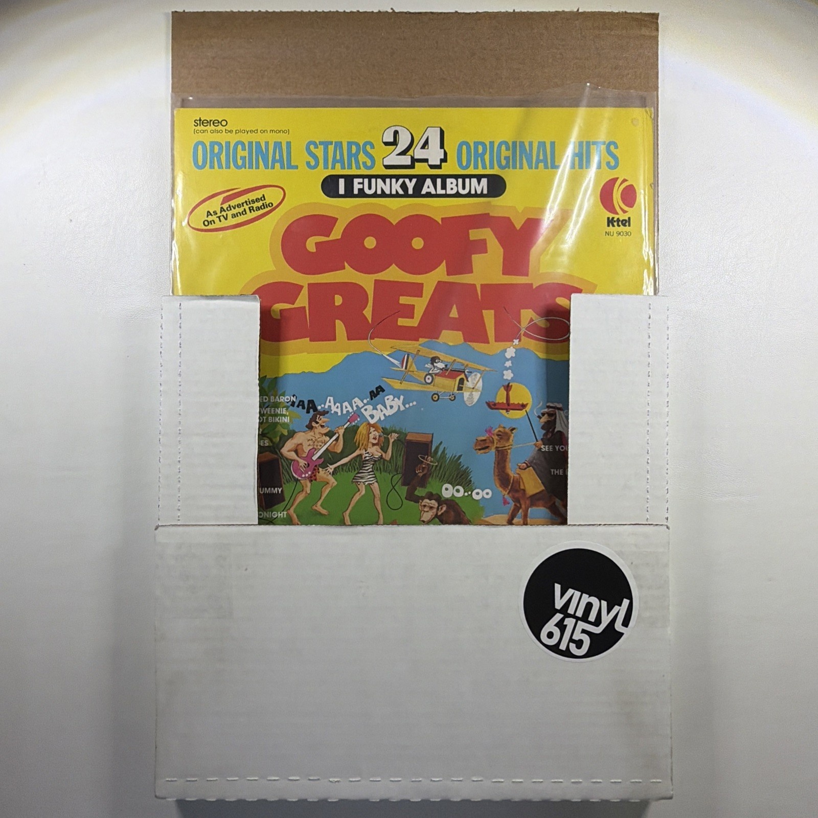K-Tel Goofy Greats LP 12" Black Vinyl Stereo 1975 Collector's Ed NU 9030 VG+ - Image 6