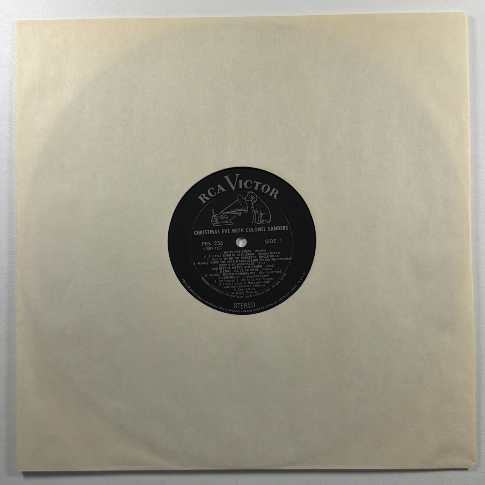 Christmas Eve w/Colonel Sanders LP RCA Victor PRA-255 EX 1967 Insert Chet Atkins - Image 3