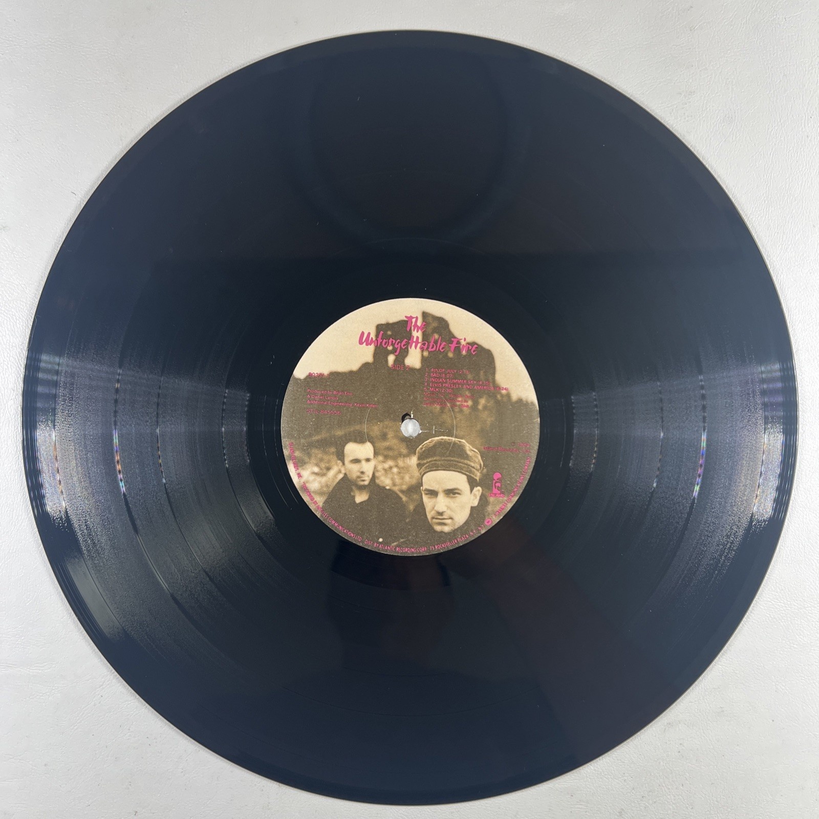 U2 - The Unforgettable Fire LP Island Records 90231-1 NM 1984 Pride Wire - Image 4