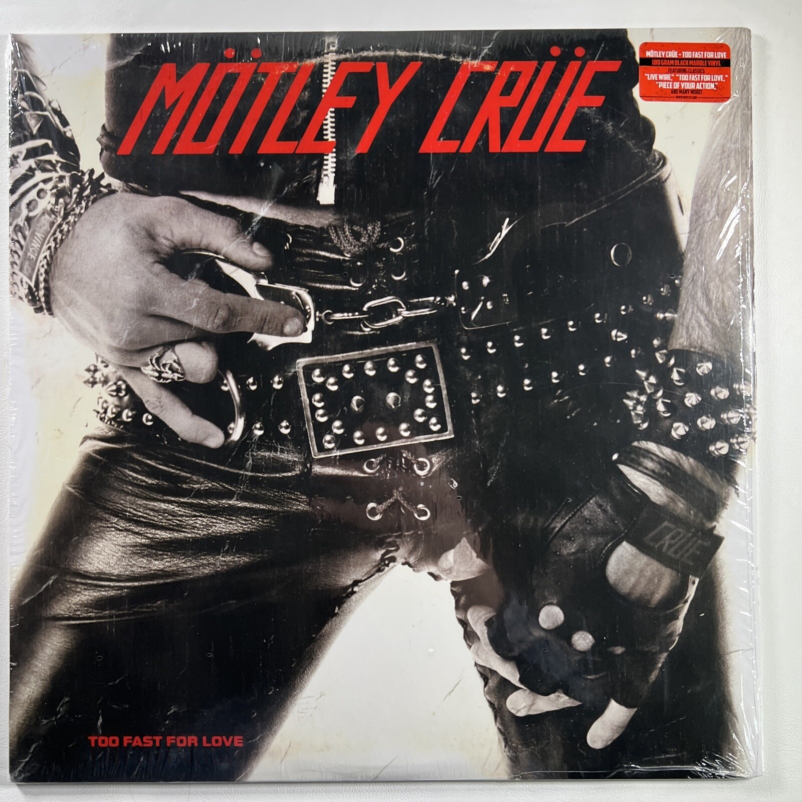 Motley Crue - Too Fast For Love LP Motley Records EX 180g Black Marbled Shrink