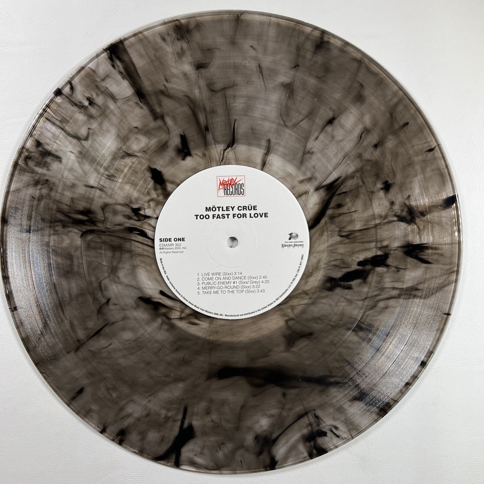 Motley Crue - Too Fast For Love LP Motley Records EX 180g Black Marbled Shrink - Image 5