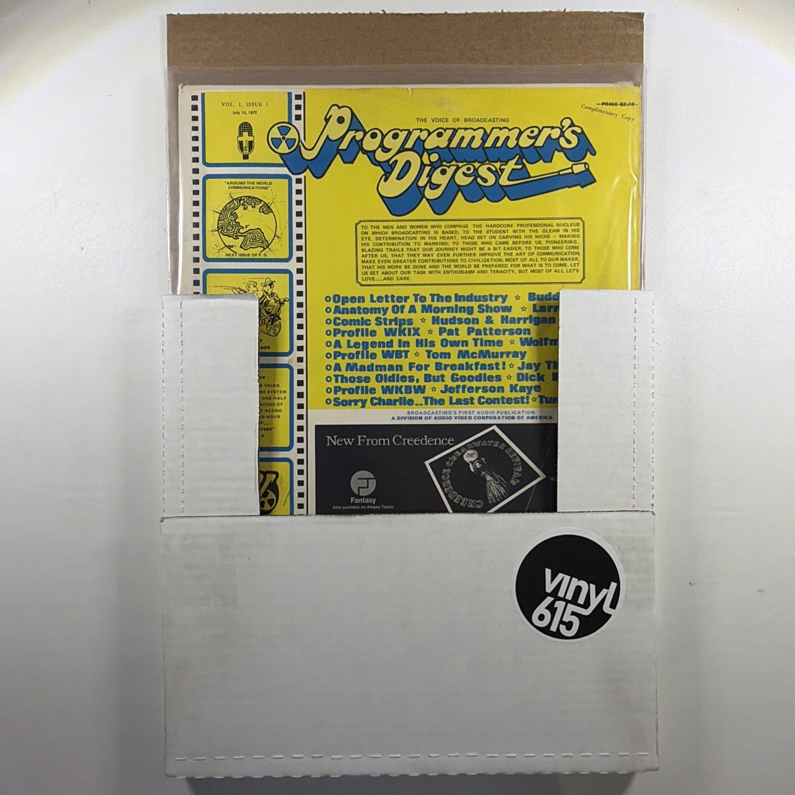 Programmer’s Digest Vol 1 Issue 1 July 10 1972 LP VG+ 1972 Promo Gatefold - Image 8