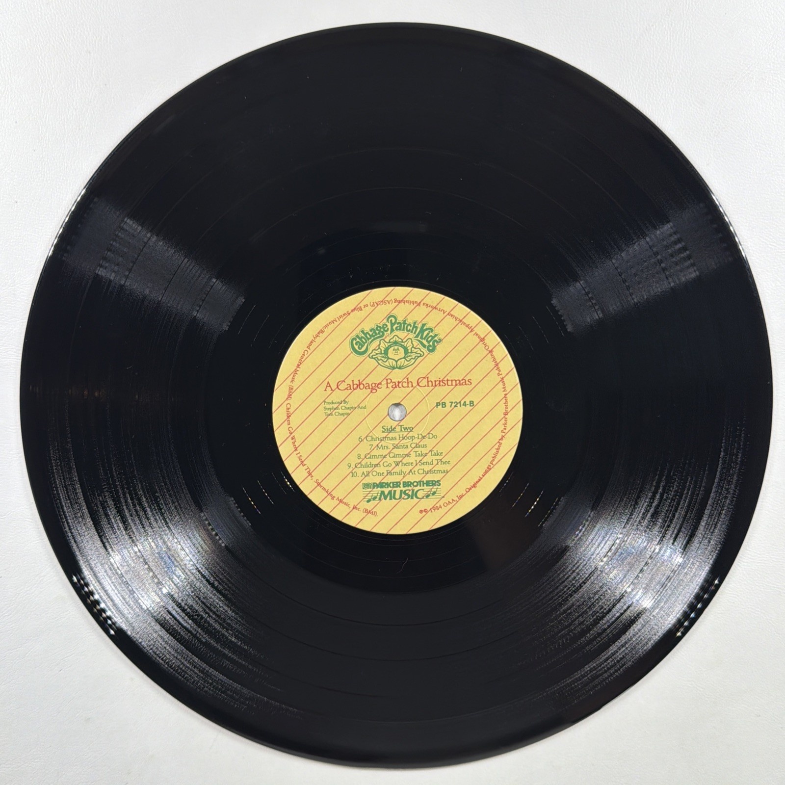 A Cabbage Patch Christmas LP Parker Brothers Music PB7214 VG+ 1984 - Image 4