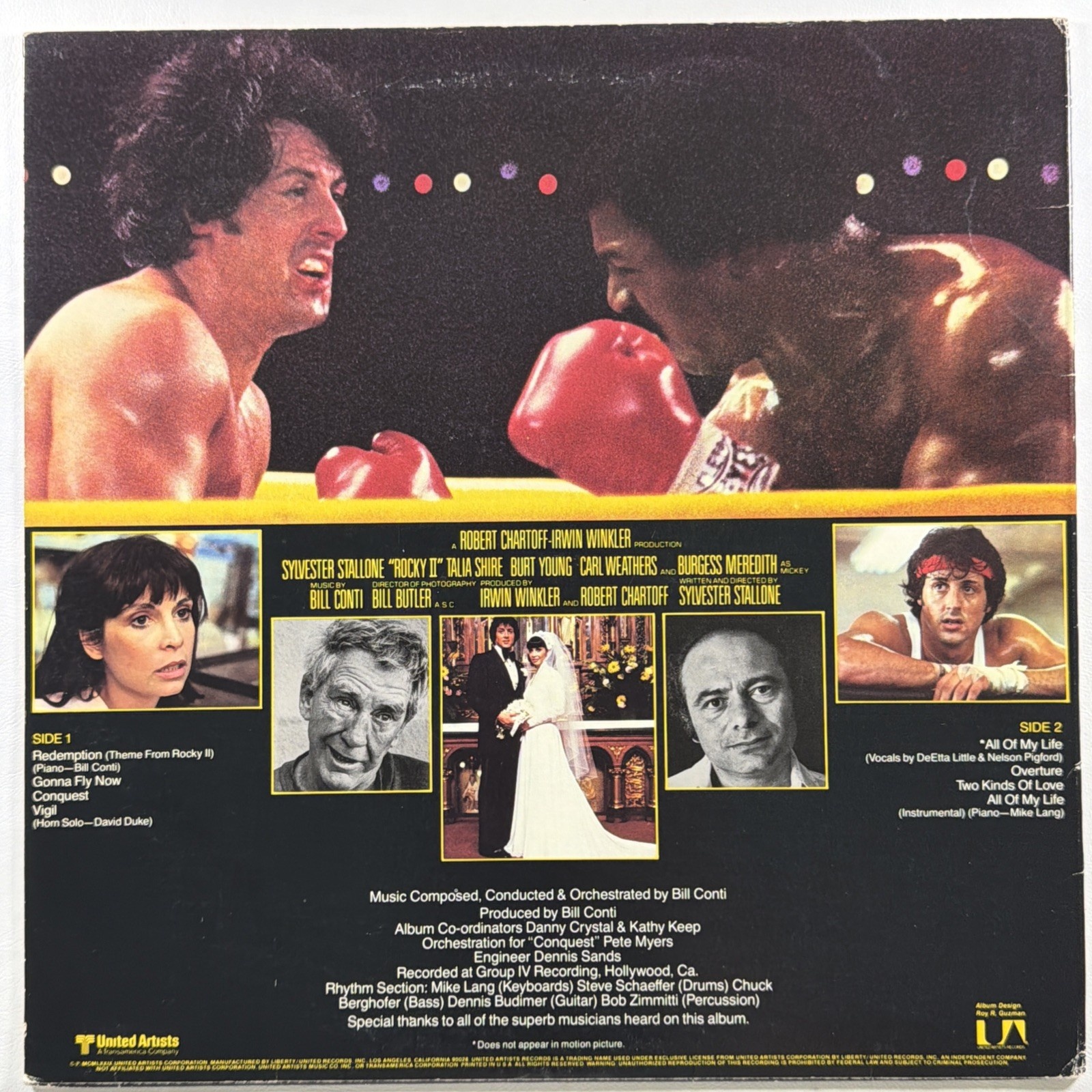 Bill Conti - ROCKY II Soundtrack LP United Artists UA-LA972-1 VG+ 1979 Gonna Fly - Image 2