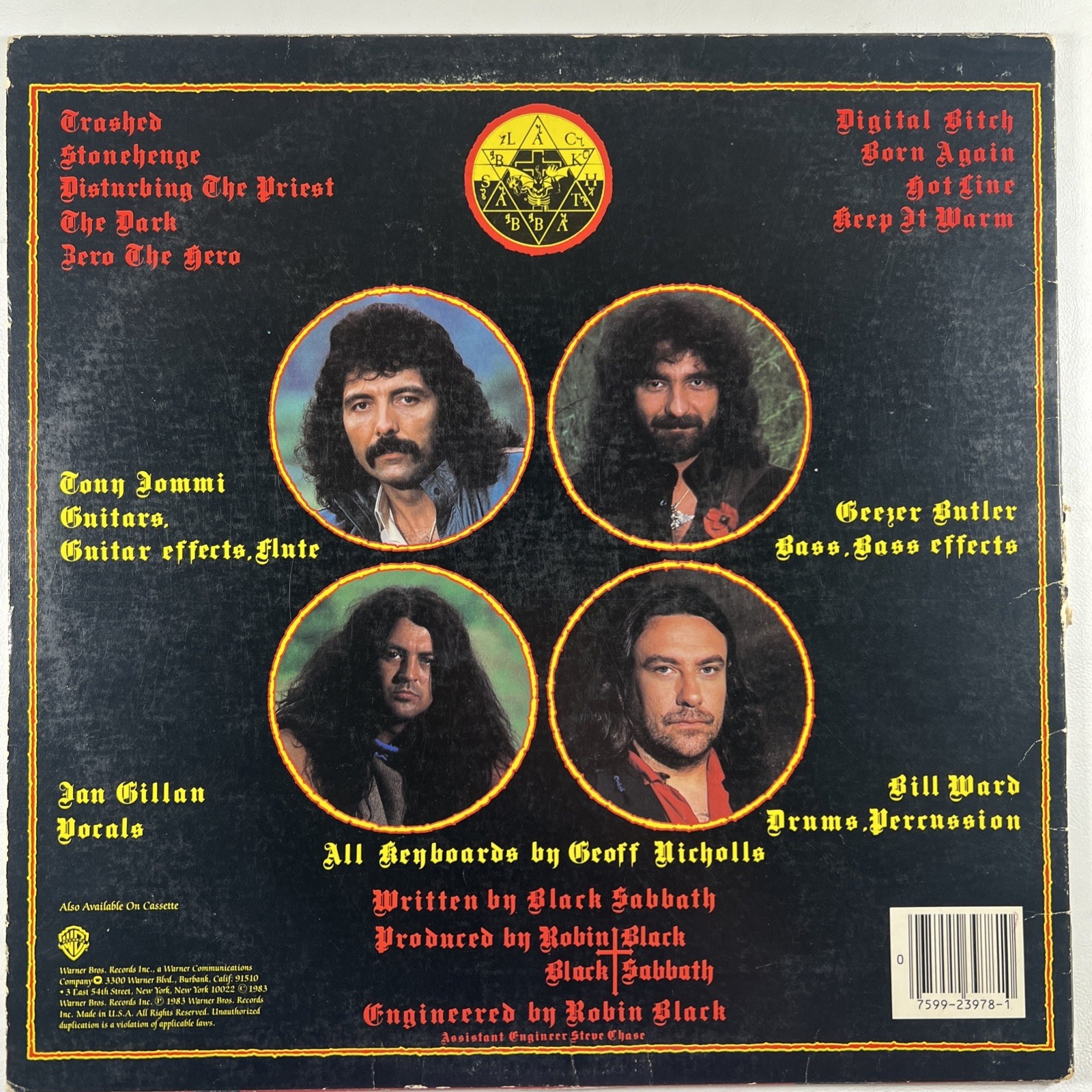 Black Sabbath - Born Again LP Warner Brothers VG+ 1983 Promo - Image 3
