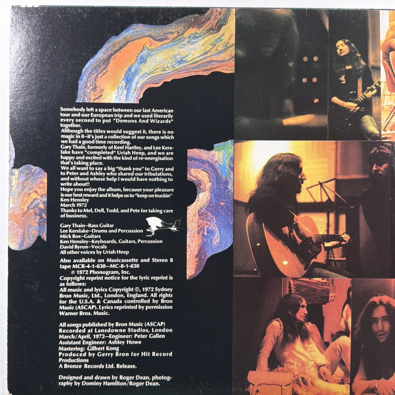 Uriah Heep - Demons and Wizards LP Mercury Records SRM-1-630 Gatefold EX 1972 - Image 3