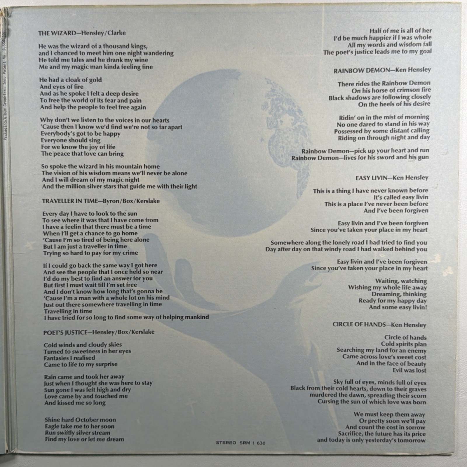 Uriah Heep - Demons and Wizards LP Mercury Records SRM-1-630 Gatefold EX 1972 - Image 6