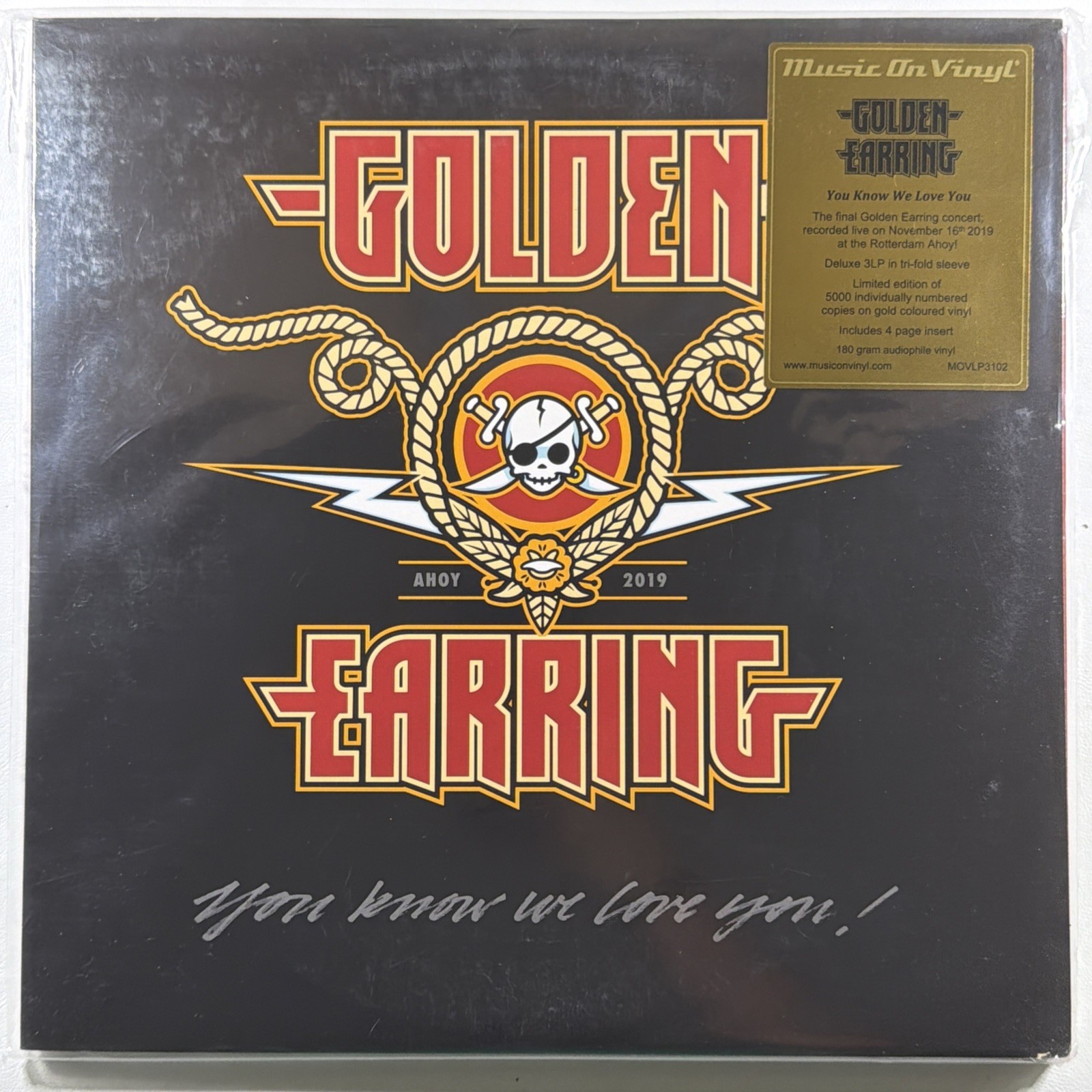 Golden Earring - You Know We Love You! 3LP MOVLP3102 Sealed Ltd Ed 5k Gold Live