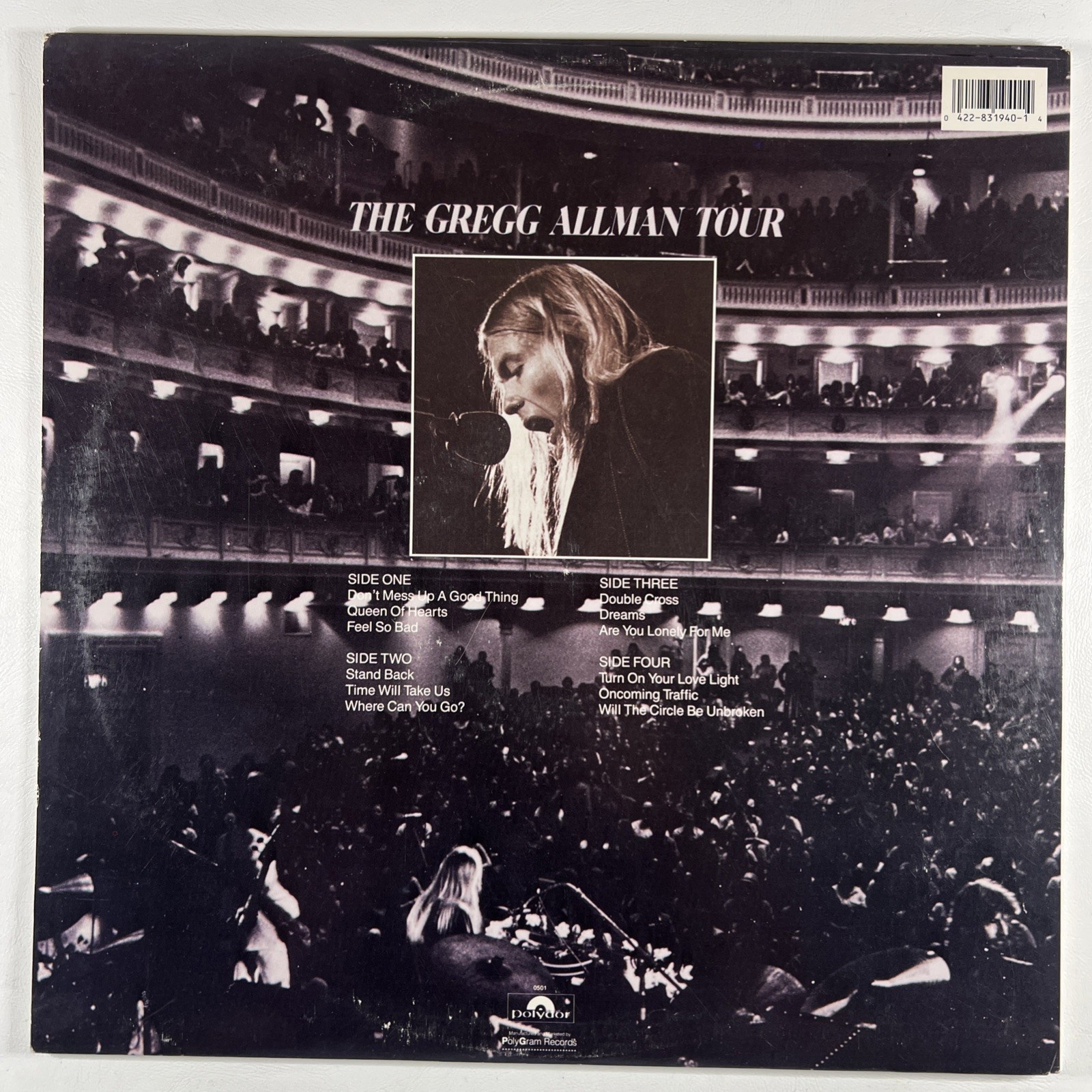 Gregg Allman - The Gregg Allman tour 2LP Polydor 831 940-1 EX Gatefold Rock - Image 2