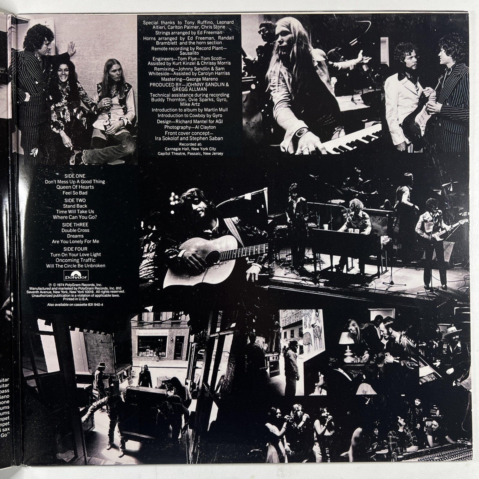 Gregg Allman - The Gregg Allman tour 2LP Polydor 831 940-1 EX Gatefold Rock - Image 4