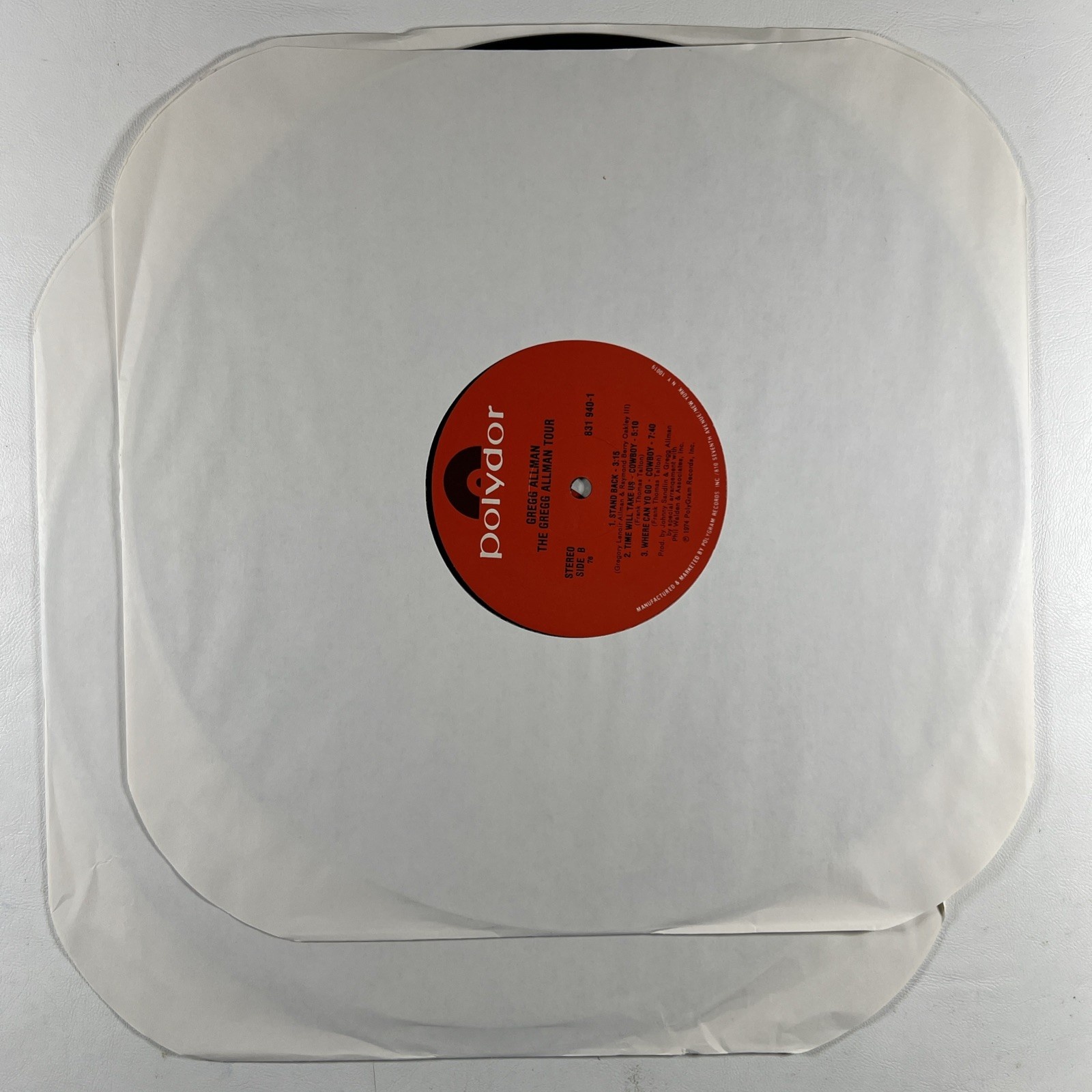 Gregg Allman - The Gregg Allman tour 2LP Polydor 831 940-1 EX Gatefold Rock - Image 5