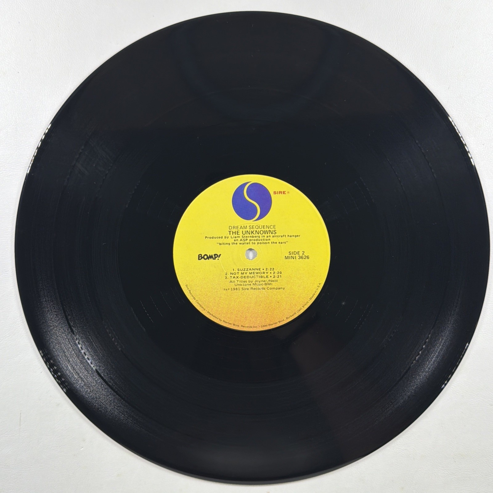 The Unknowns - Dream Sequence LP Sire MINI 3626 EX Promo 1981 New Wave Rock - Image 5