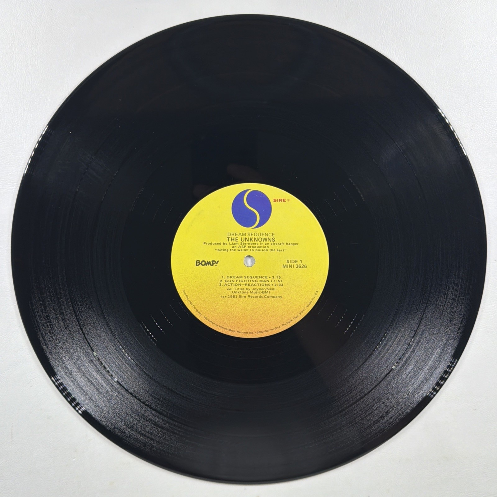 The Unknowns - Dream Sequence LP Sire MINI 3626 EX Promo 1981 New Wave Rock - Image 6