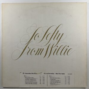 Willie Nelson - To Lefty From Willie Columbia KC 34695 NM White Label Promo 1977