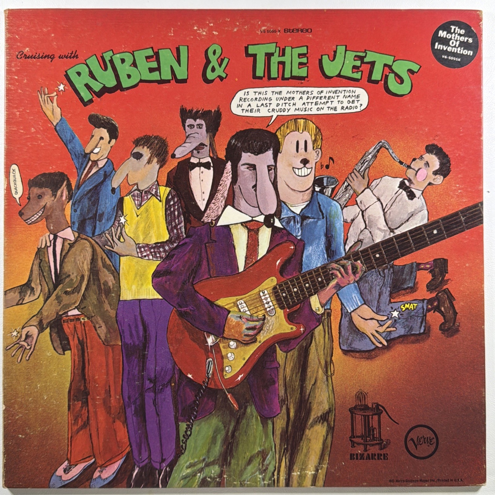 The Mothers of Invention - Cruising w/Ruben & the Jets LP Verve V6-5055X EX 1968