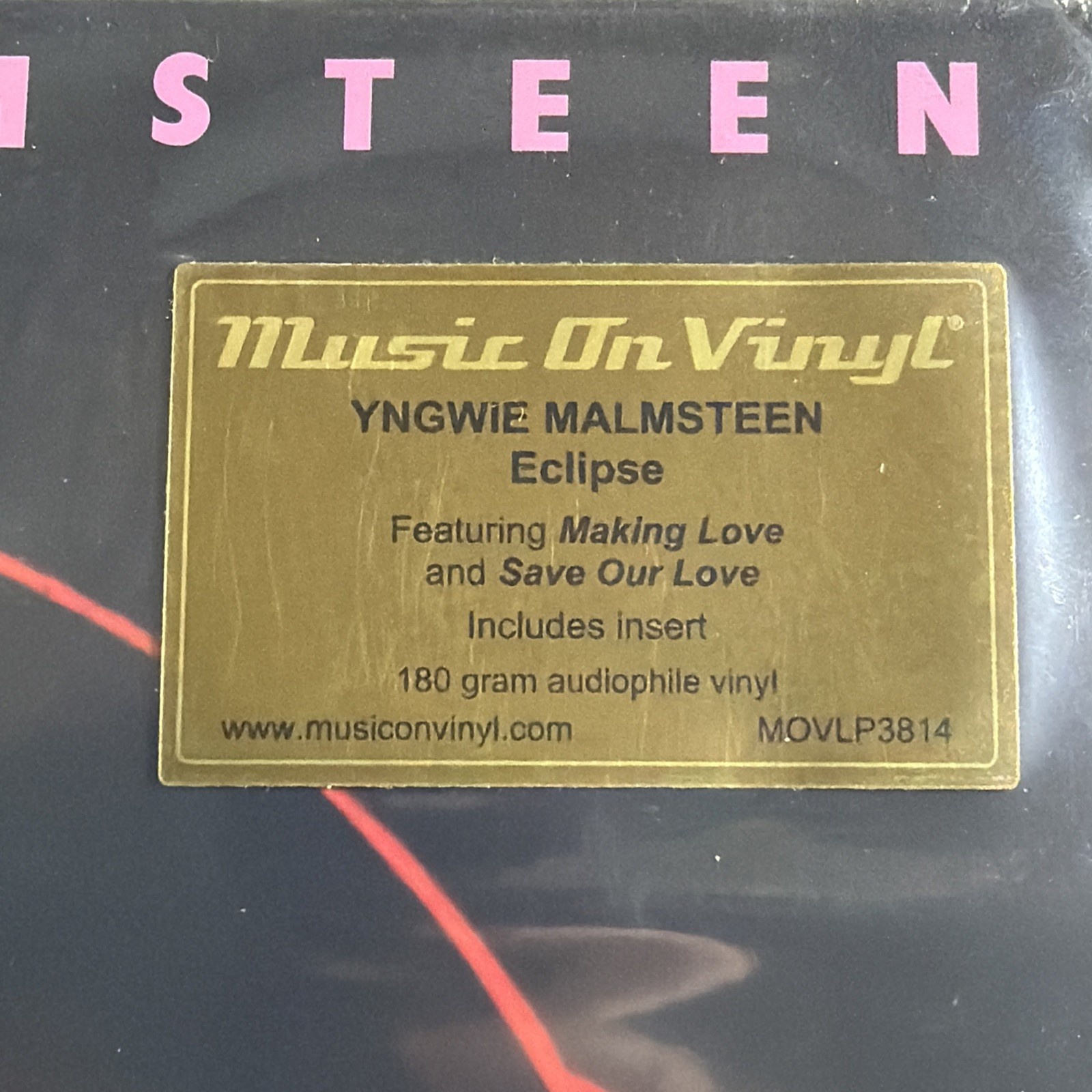 Yngwie Malmsteen - Eclipse LP MOVLP3814 Sealed 180g Audiophile 2025 EU Reissue - Image 2