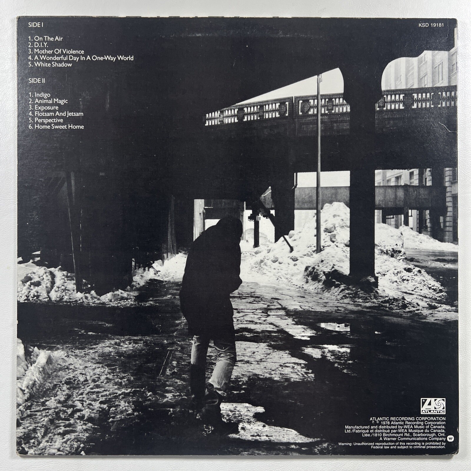 Peter Gabriel - Self Titled LP Atlantic KSD 19181 EX 1978 Canada - Image 2