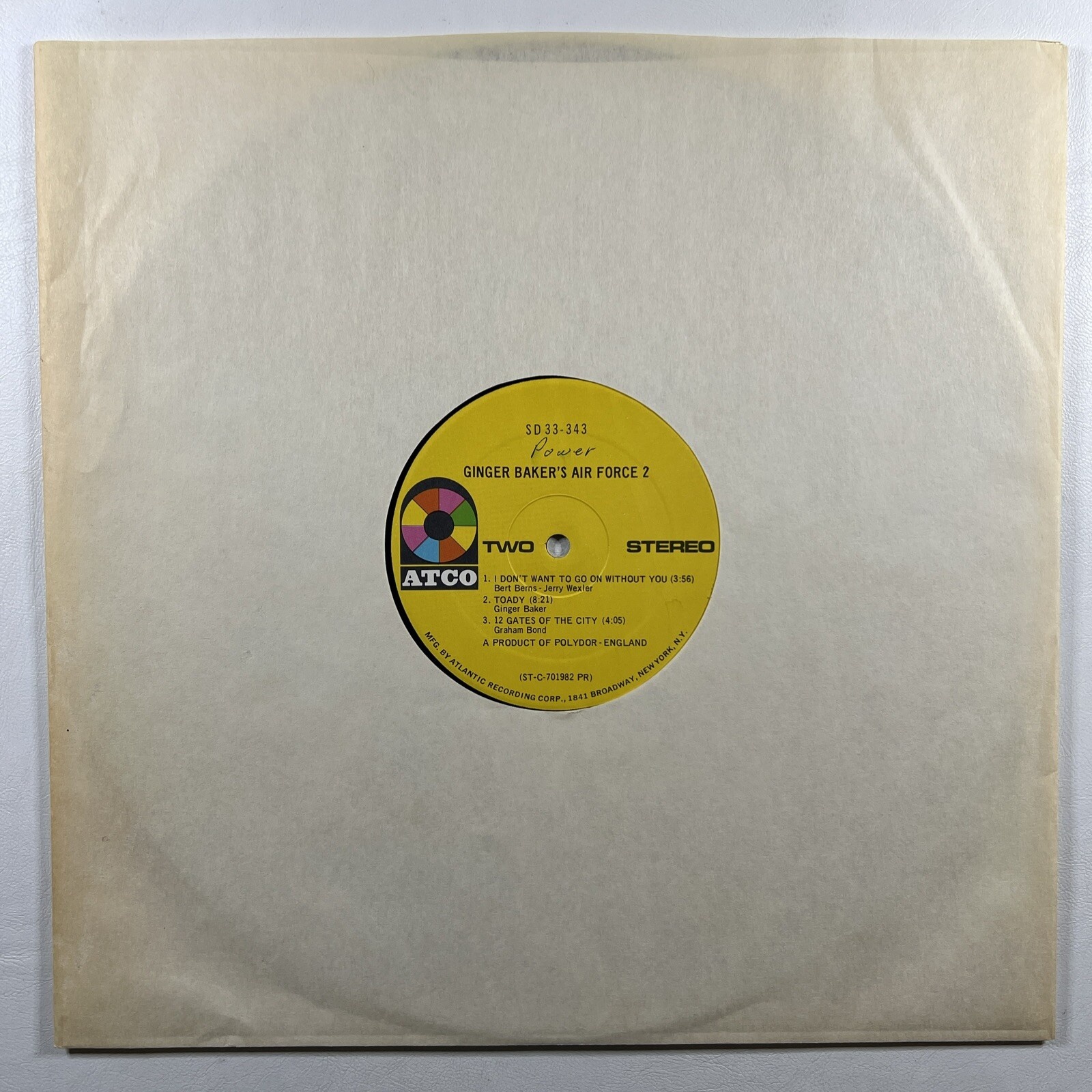 Ginger Baker - Ginger Baker's Air Force 2 LP/Atco SD 33-343 EX Gatefold 1970 - Image 5