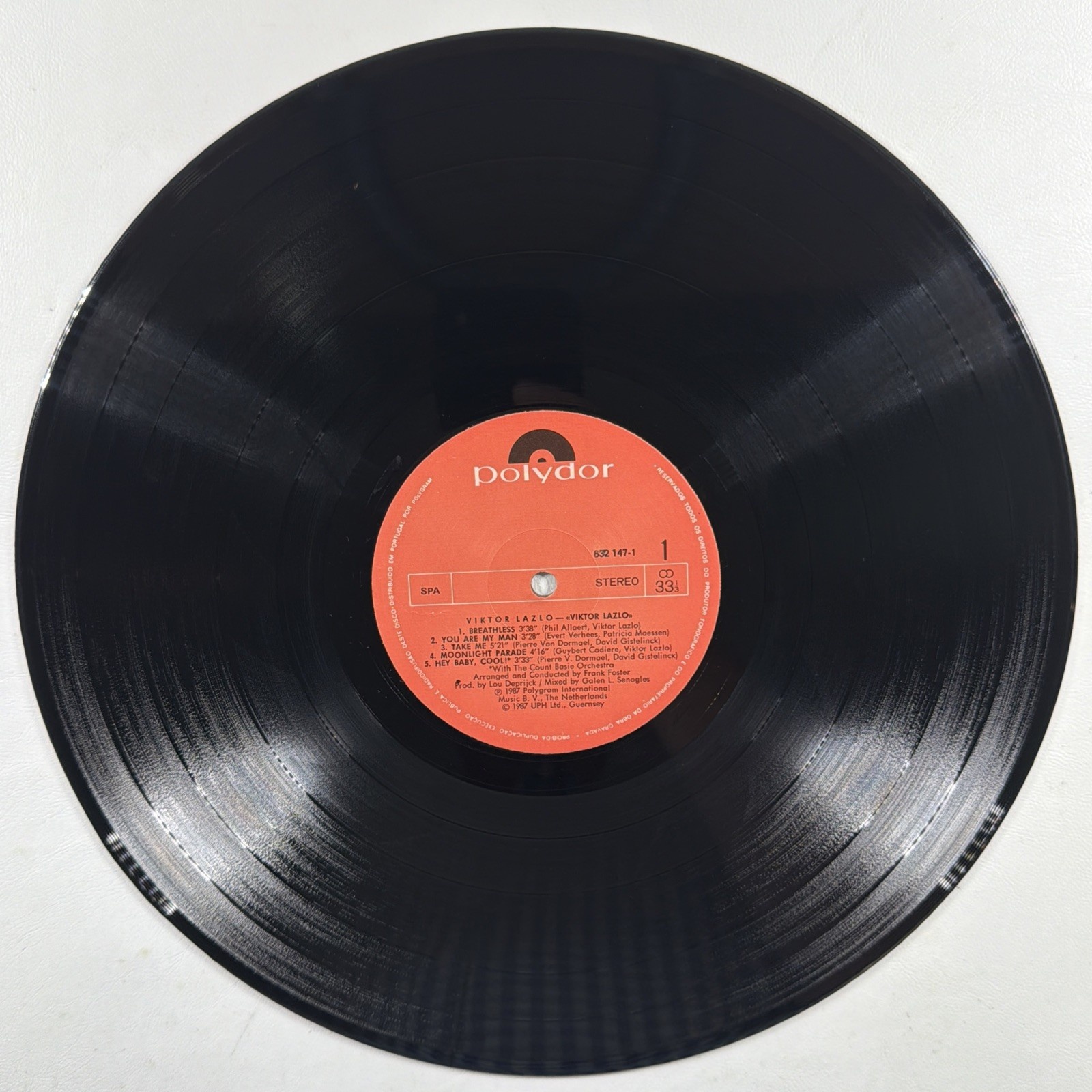 Viktor Lazlo - Self-Titled LP Polydor Records 832-147-1 VG+ Netherlands 1987 - Image 4