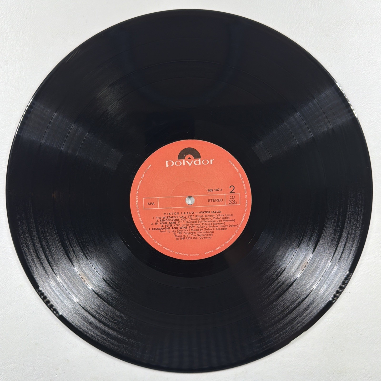 Viktor Lazlo - Self-Titled LP Polydor Records 832-147-1 VG+ Netherlands 1987 - Image 5