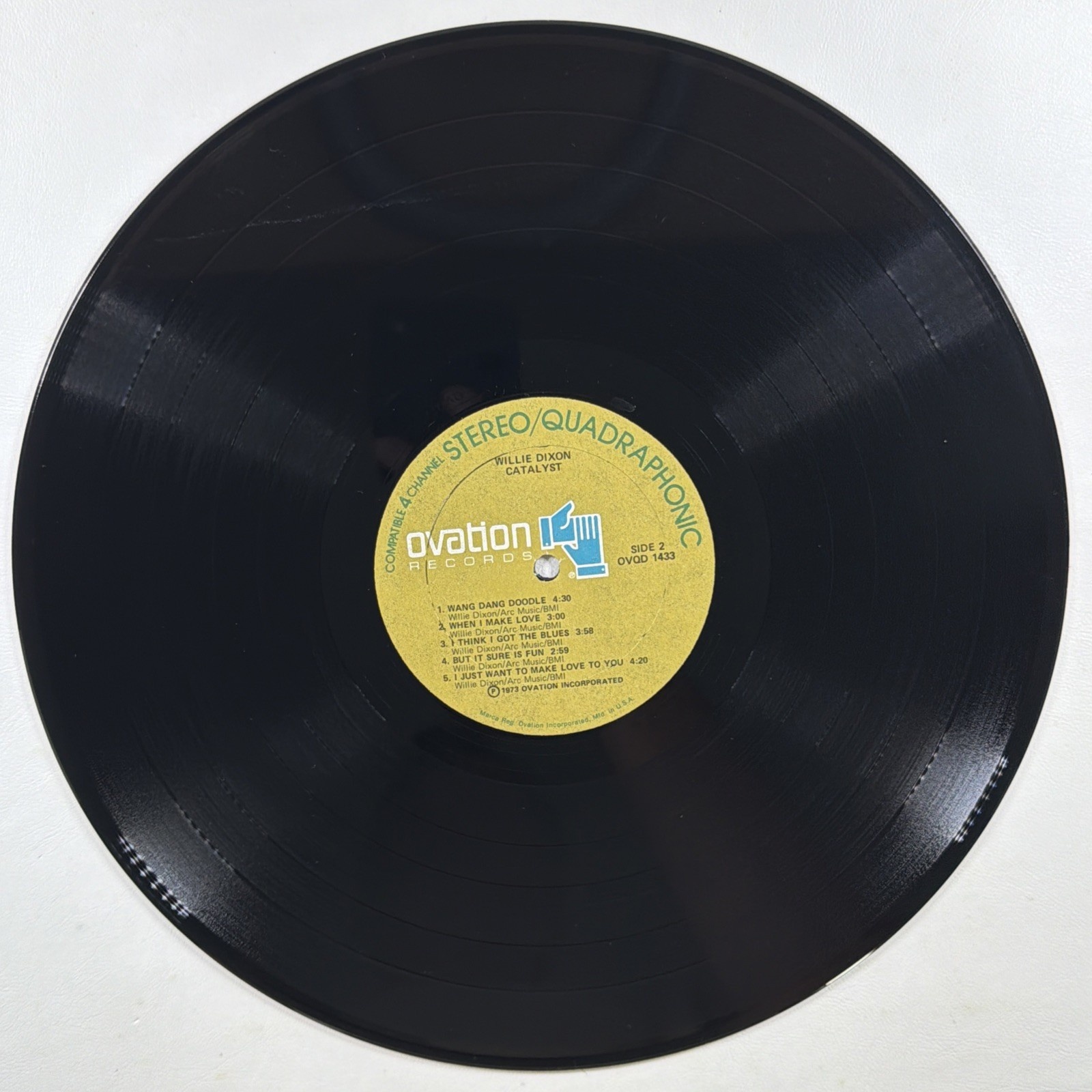 Willie Dixon - Catalyst LP Ovation Records OVQD 1433 EX 1973 Quadraphonic Shrink - Image 4