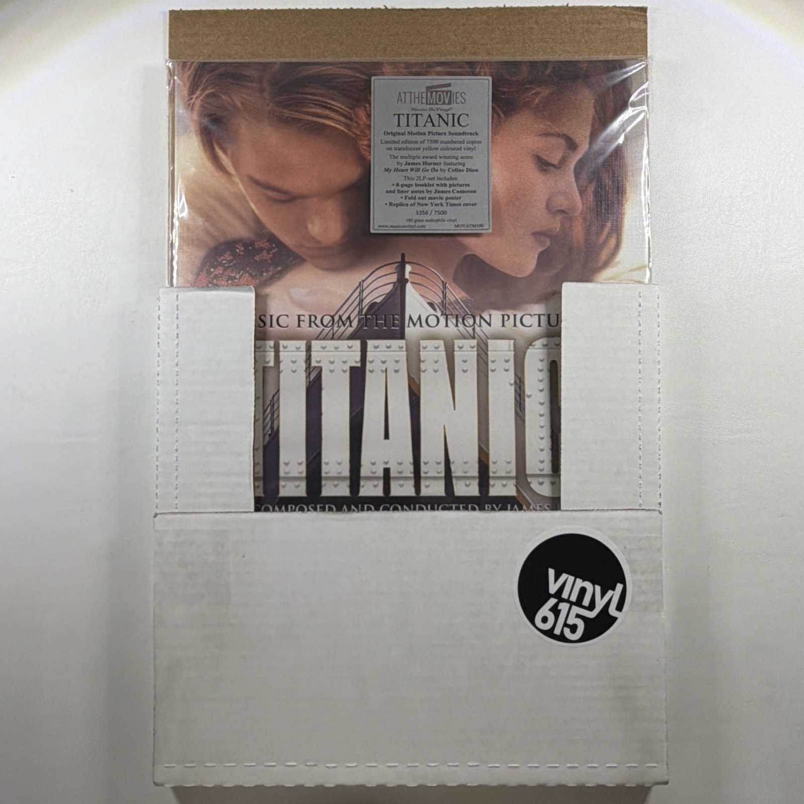 Titanic Soundtrack 2LP MOVATM100 Ltd Ed 3356/7k Sealed Yellow Poster Booklet 180 - Image 3